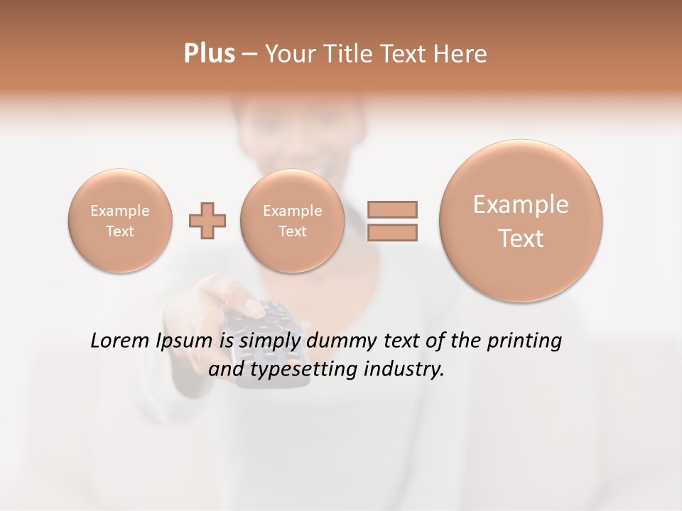 Woman Sitting Lounge PowerPoint Template