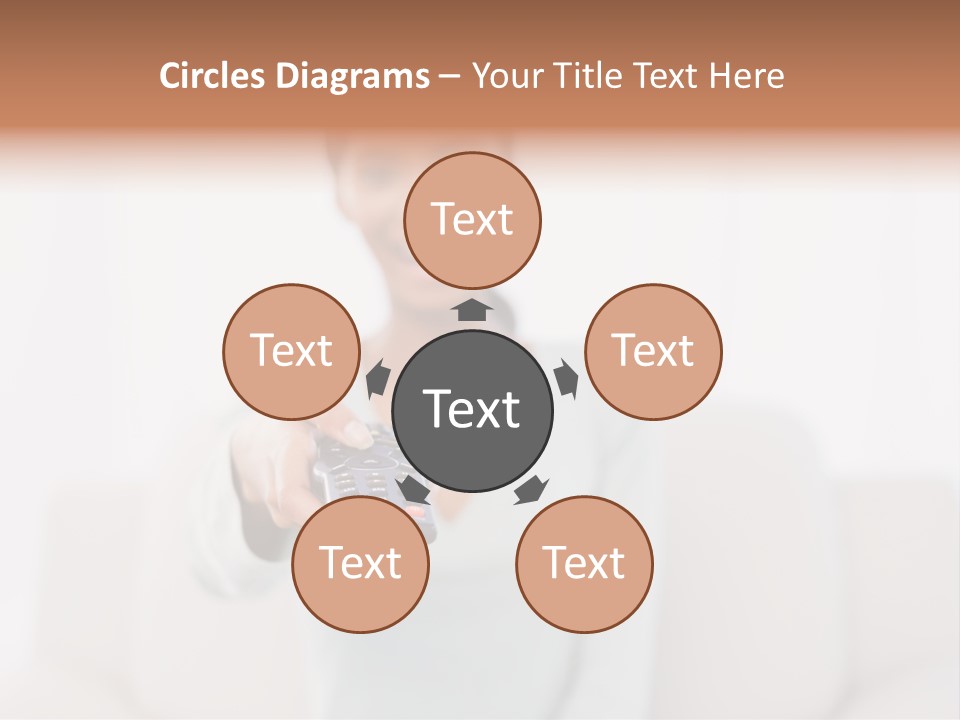 Woman Sitting Lounge PowerPoint Template