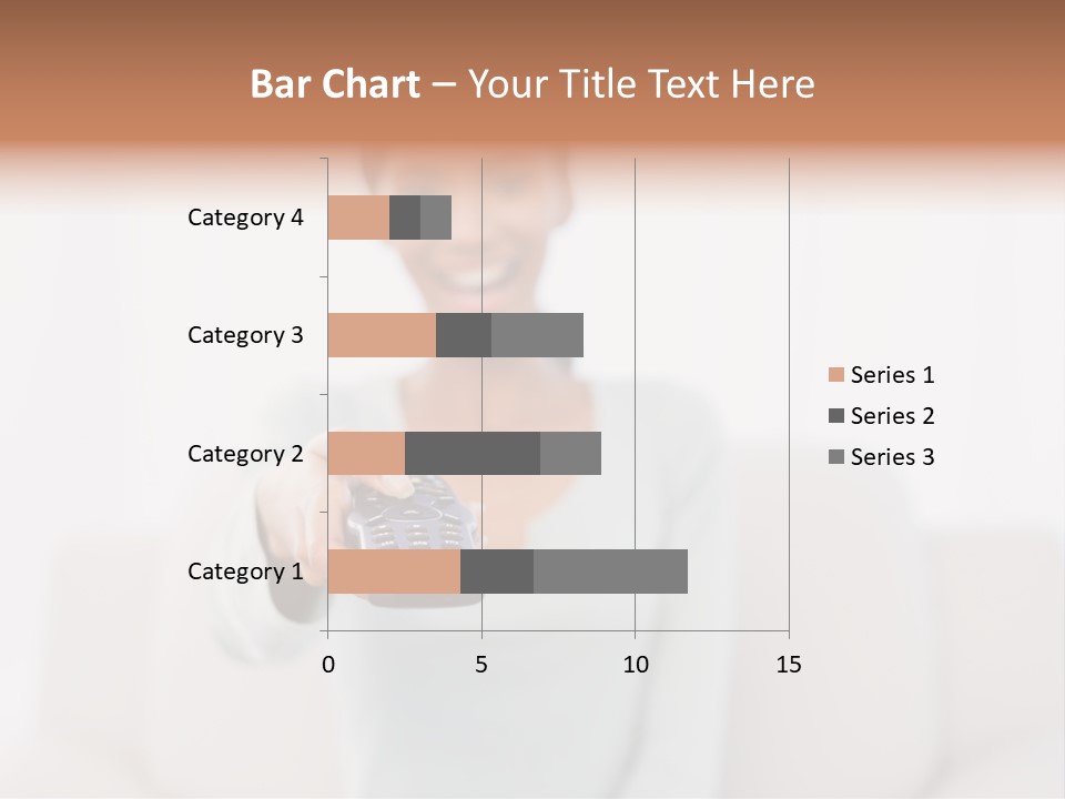 Woman Sitting Lounge PowerPoint Template