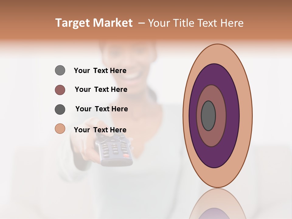 Woman Sitting Lounge PowerPoint Template