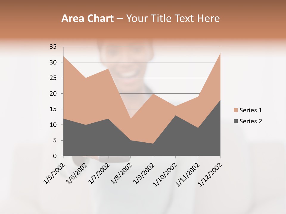 Woman Sitting Lounge PowerPoint Template