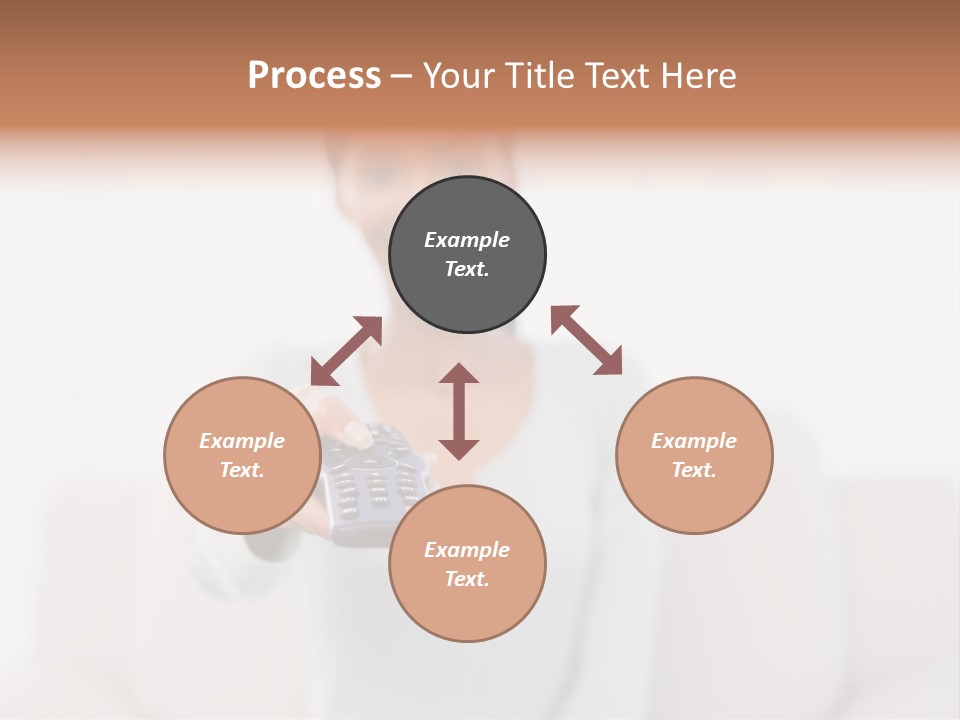 Woman Sitting Lounge PowerPoint Template