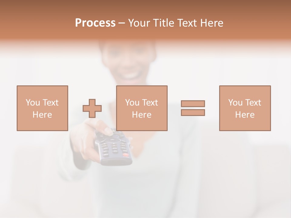Woman Sitting Lounge PowerPoint Template