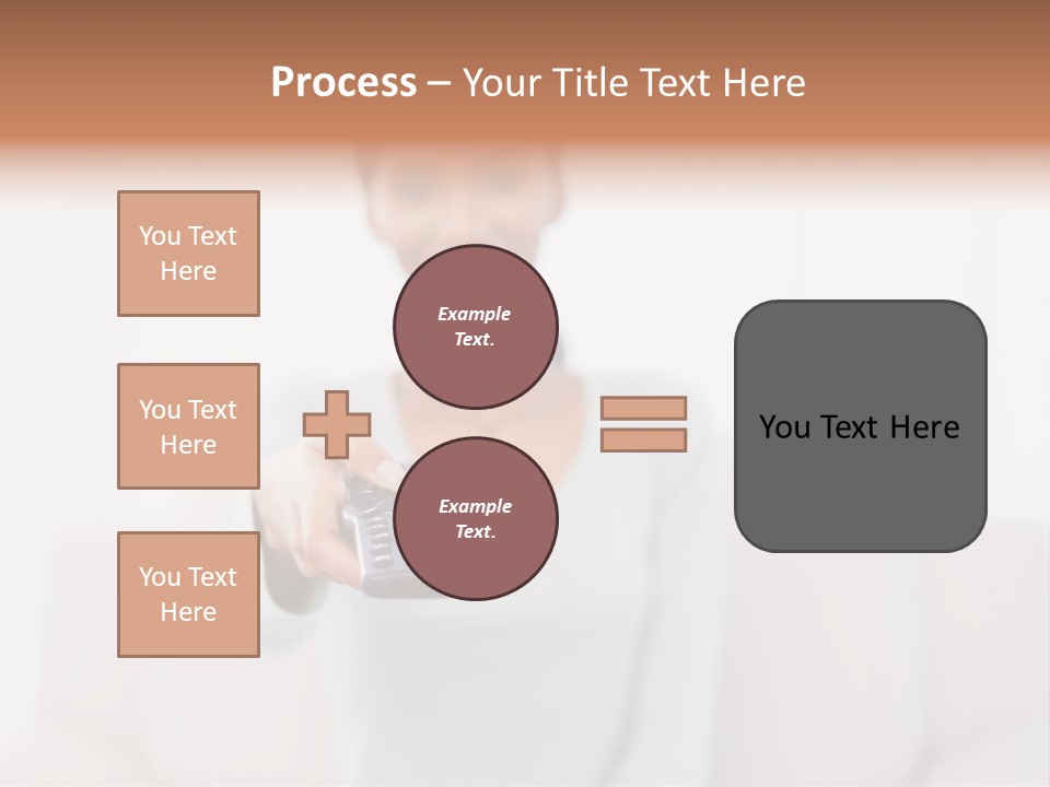 Woman Sitting Lounge PowerPoint Template