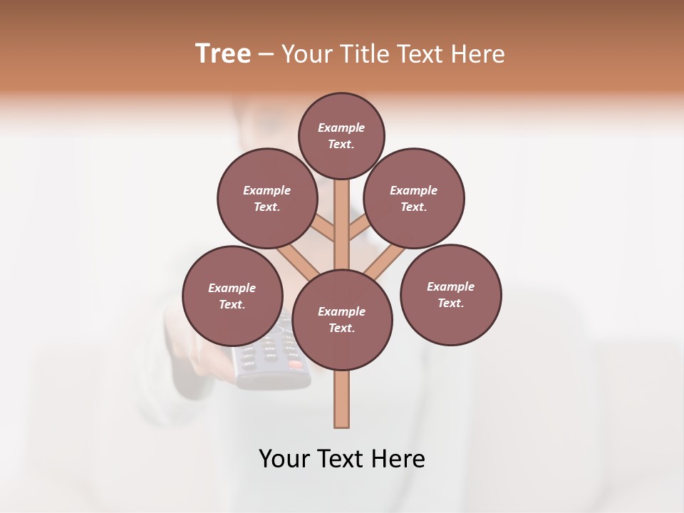 Woman Sitting Lounge PowerPoint Template