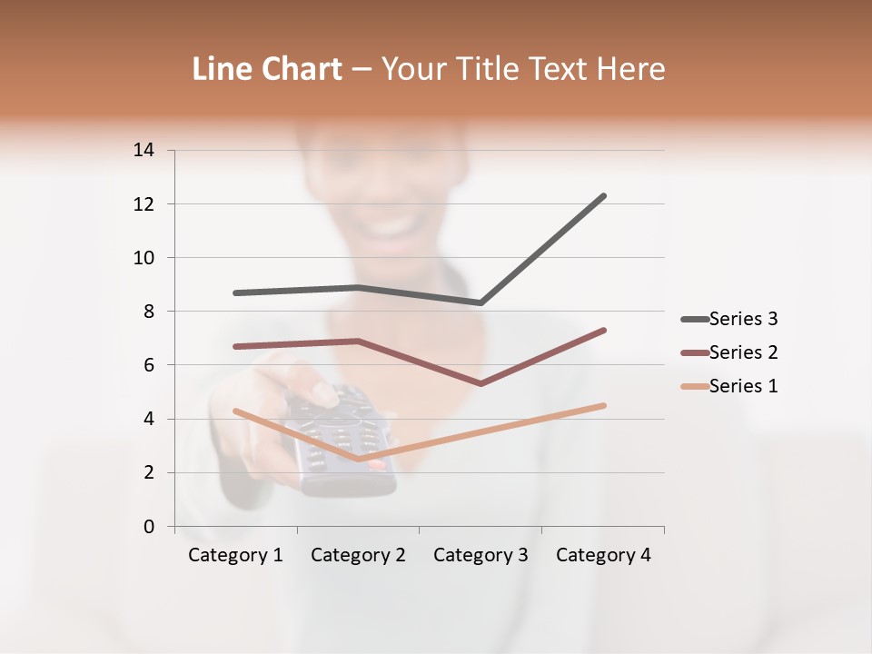 Woman Sitting Lounge PowerPoint Template