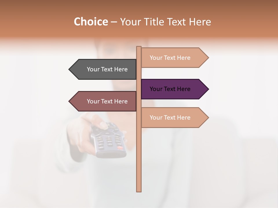 Woman Sitting Lounge PowerPoint Template