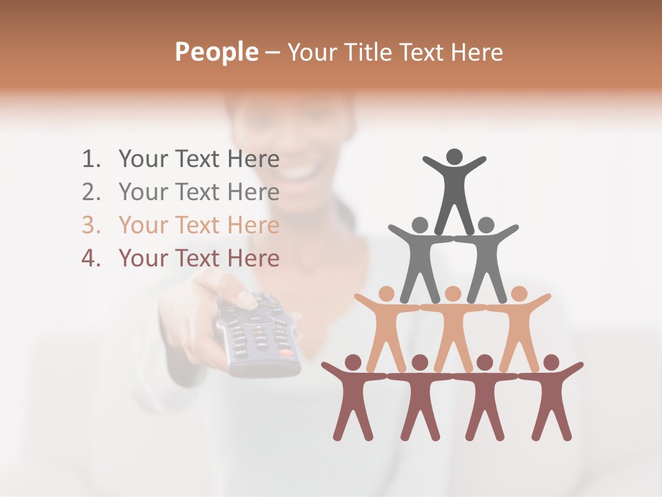 Woman Sitting Lounge PowerPoint Template