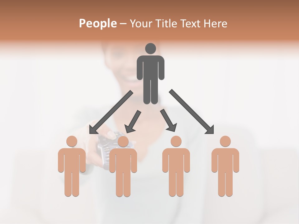 Woman Sitting Lounge PowerPoint Template