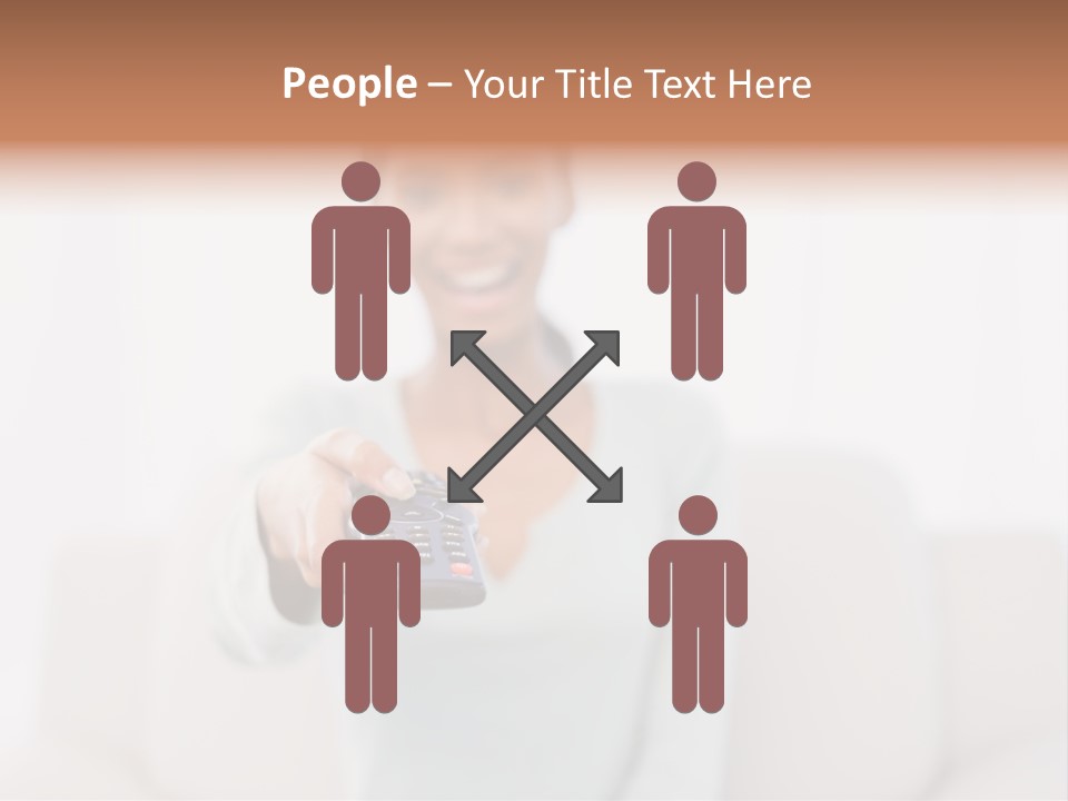 Woman Sitting Lounge PowerPoint Template