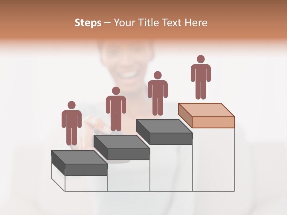 Woman Sitting Lounge PowerPoint Template