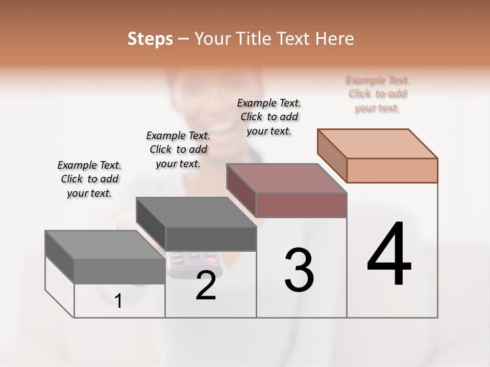 Woman Sitting Lounge PowerPoint Template