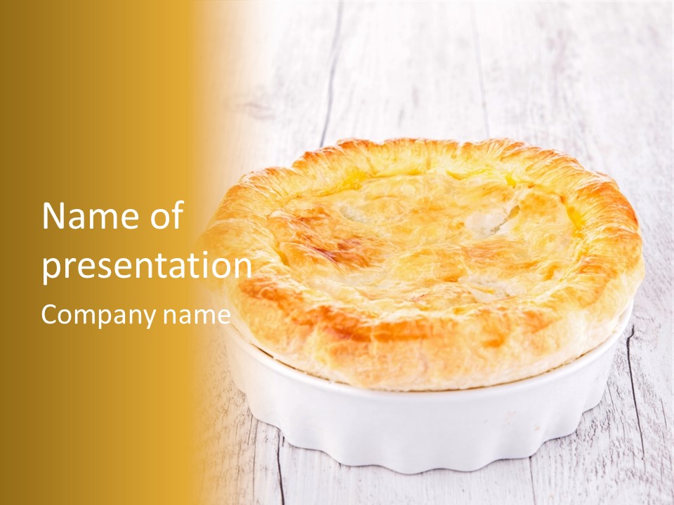 Wood Dough Baked PowerPoint Template