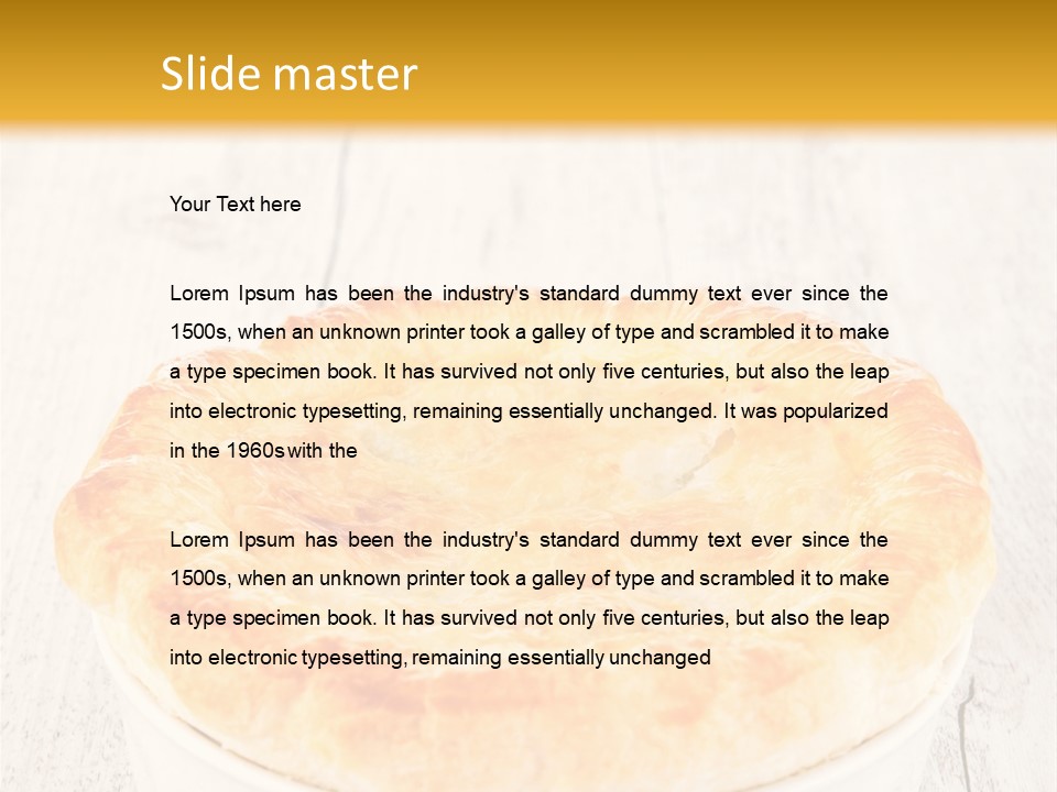 Wood Dough Baked PowerPoint Template