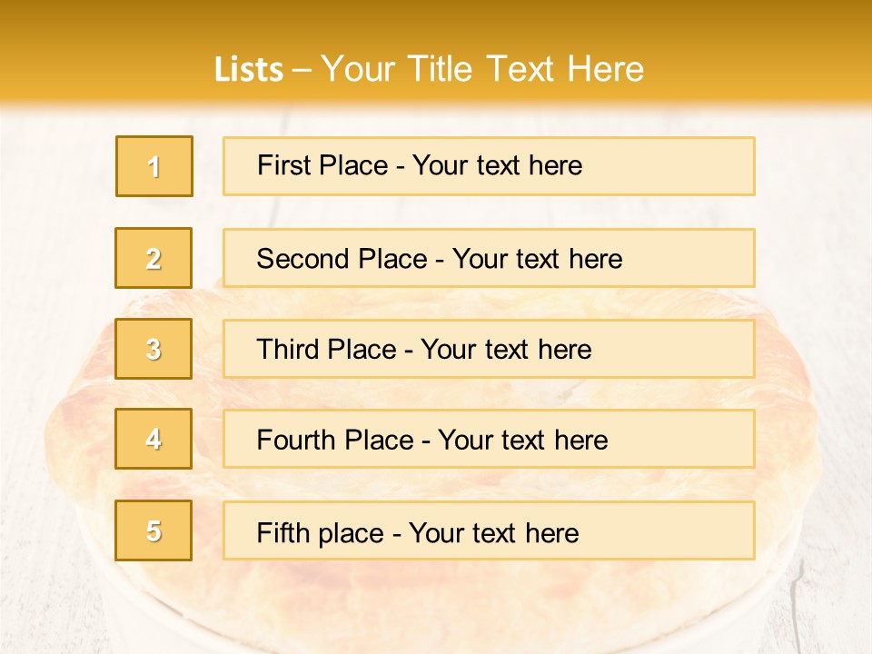 Wood Dough Baked PowerPoint Template