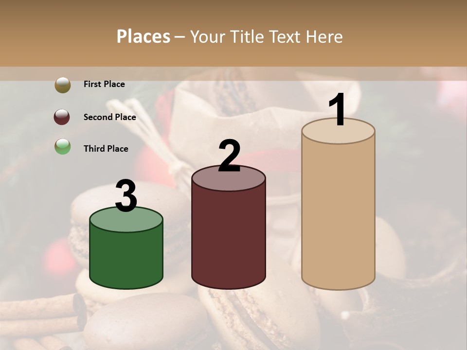 Macaroons Christmas Spices Advent PowerPoint Template