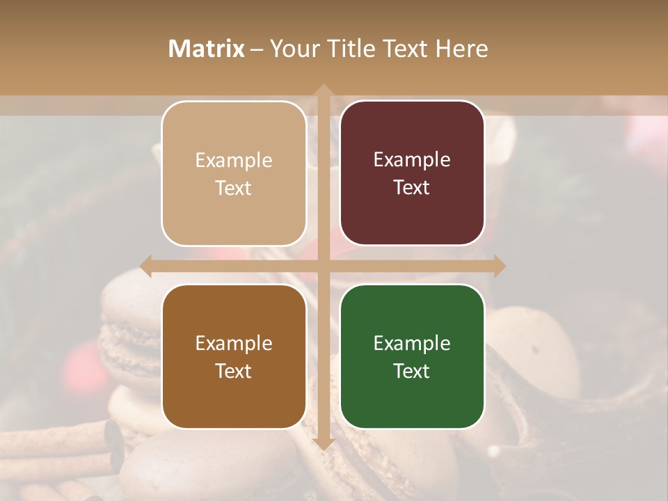 Macaroons Christmas Spices Advent PowerPoint Template