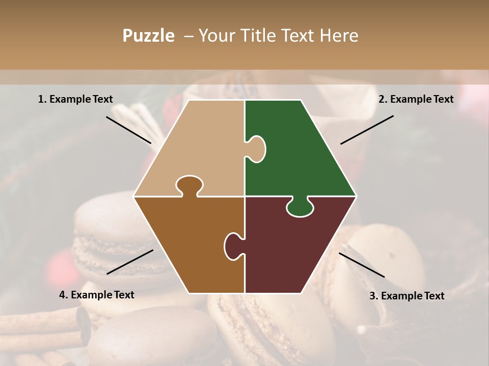 Macaroons Christmas Spices Advent PowerPoint Template