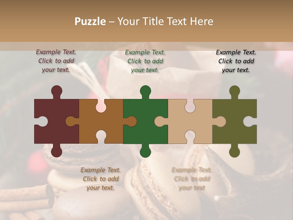 Macaroons Christmas Spices Advent PowerPoint Template