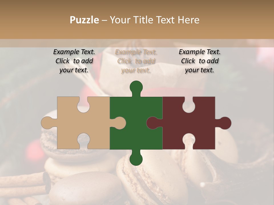 Macaroons Christmas Spices Advent PowerPoint Template