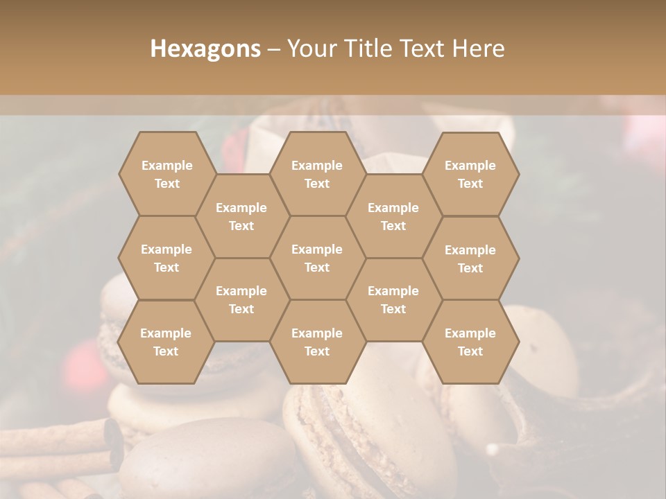 Macaroons Christmas Spices Advent PowerPoint Template