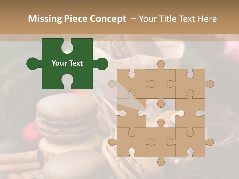 Macaroons Christmas Spices Advent PowerPoint Template