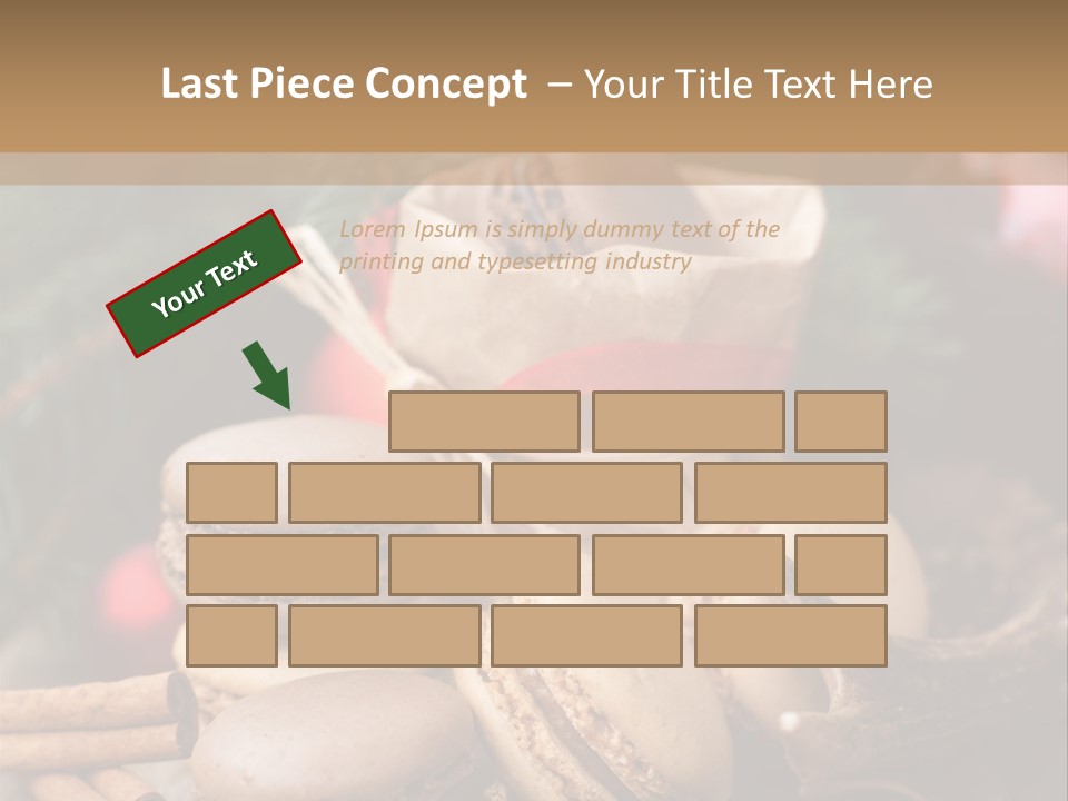 Macaroons Christmas Spices Advent PowerPoint Template
