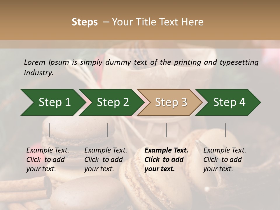 Macaroons Christmas Spices Advent PowerPoint Template
