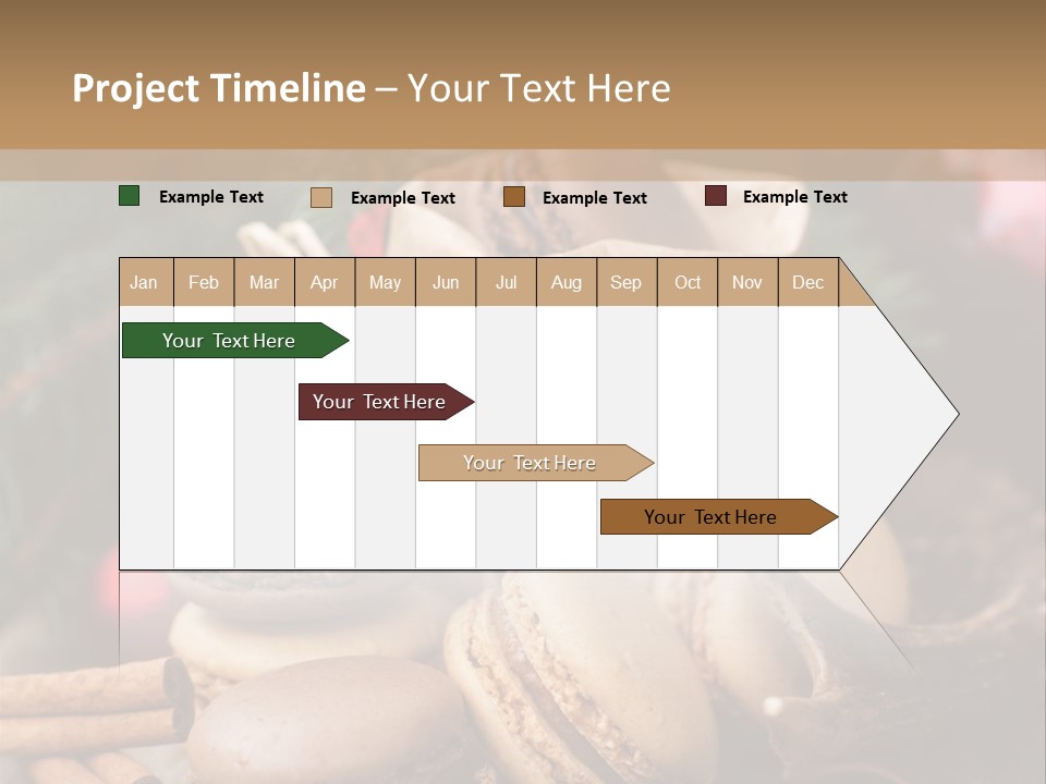 Macaroons Christmas Spices Advent PowerPoint Template