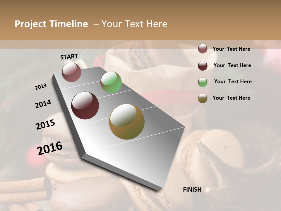 Macaroons Christmas Spices Advent PowerPoint Template