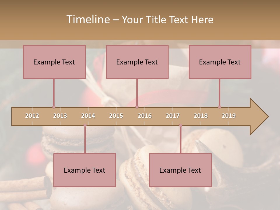 Macaroons Christmas Spices Advent PowerPoint Template