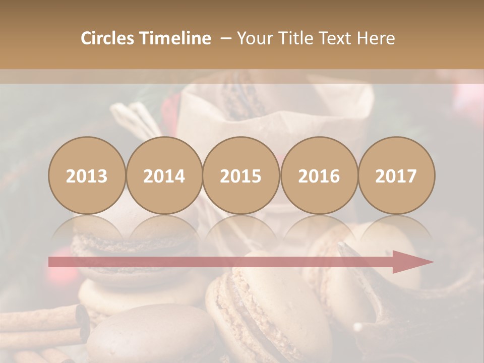 Macaroons Christmas Spices Advent PowerPoint Template