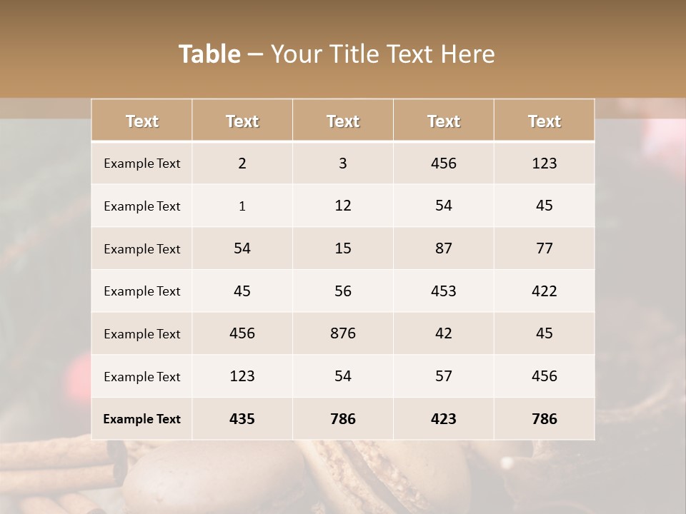 Macaroons Christmas Spices Advent PowerPoint Template