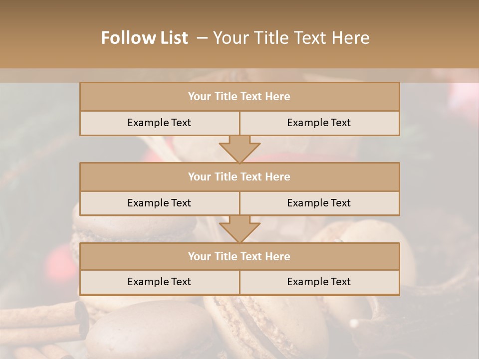 Macaroons Christmas Spices Advent PowerPoint Template