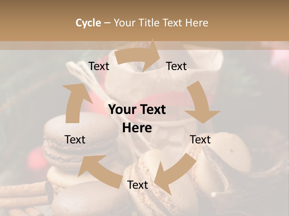 Macaroons Christmas Spices Advent PowerPoint Template