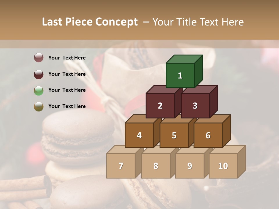 Macaroons Christmas Spices Advent PowerPoint Template