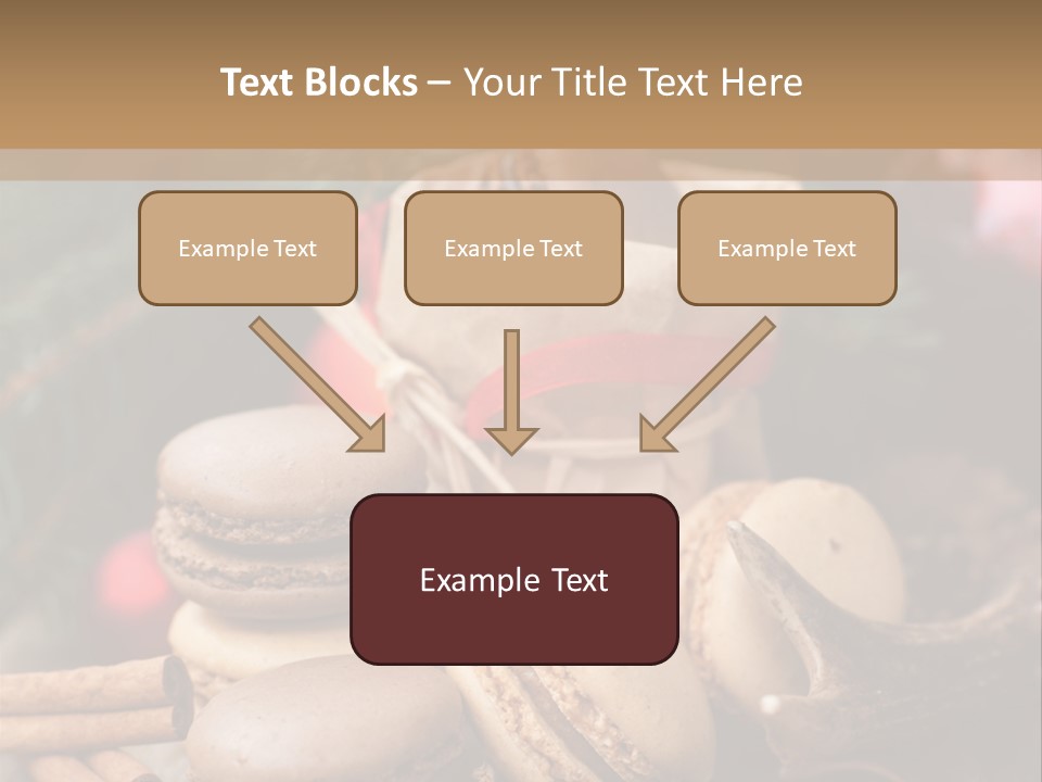 Macaroons Christmas Spices Advent PowerPoint Template