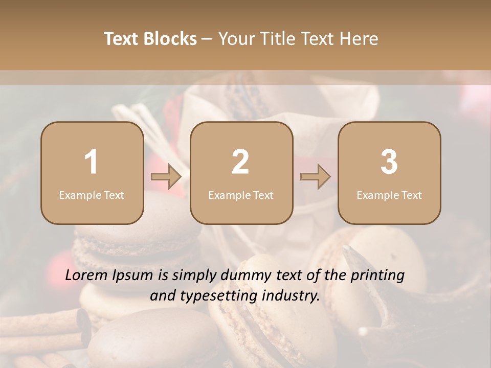 Macaroons Christmas Spices Advent PowerPoint Template