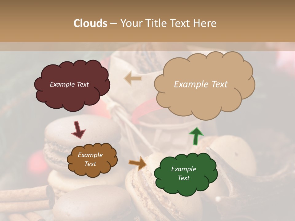 Macaroons Christmas Spices Advent PowerPoint Template