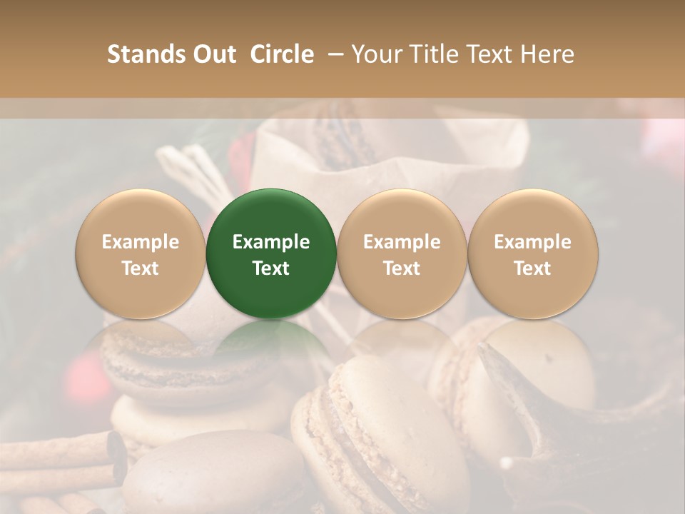 Macaroons Christmas Spices Advent PowerPoint Template