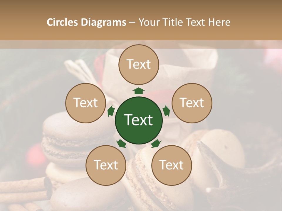 Macaroons Christmas Spices Advent PowerPoint Template