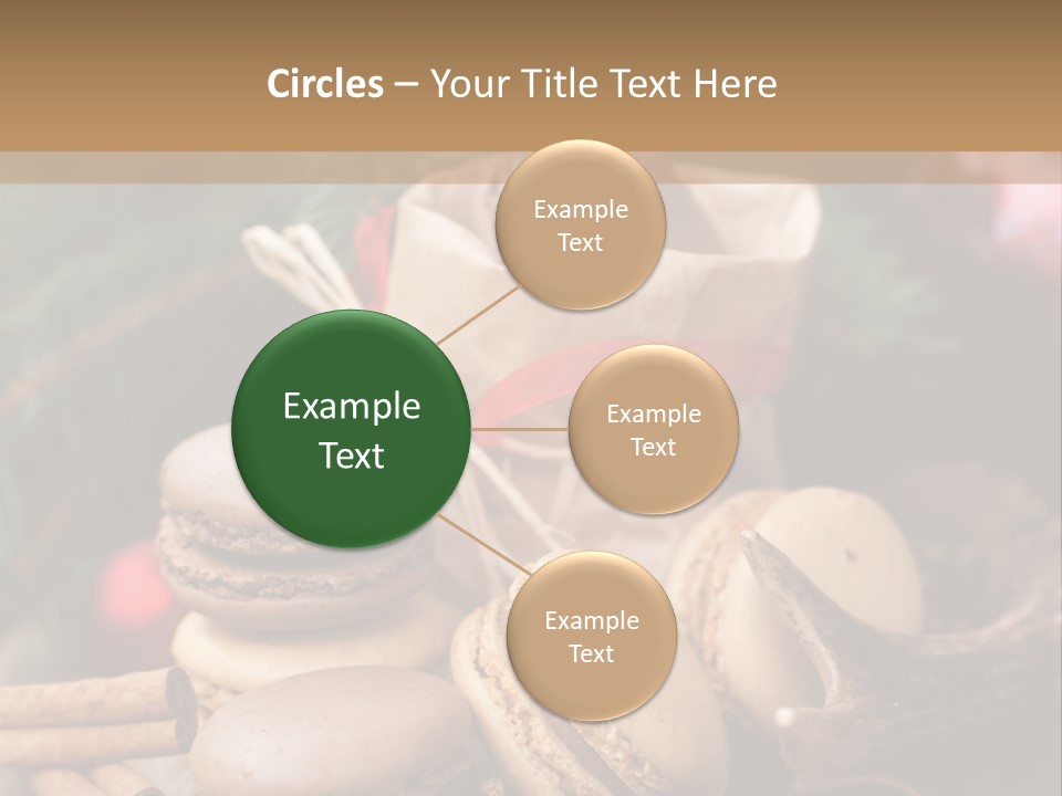 Macaroons Christmas Spices Advent PowerPoint Template