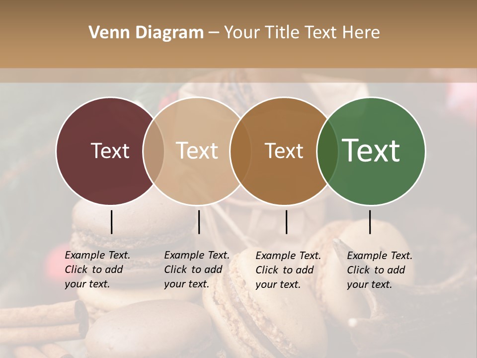 Macaroons Christmas Spices Advent PowerPoint Template