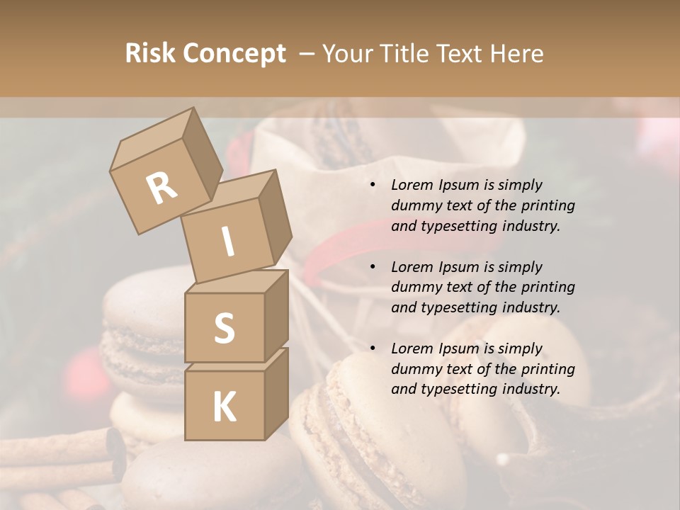 Macaroons Christmas Spices Advent PowerPoint Template