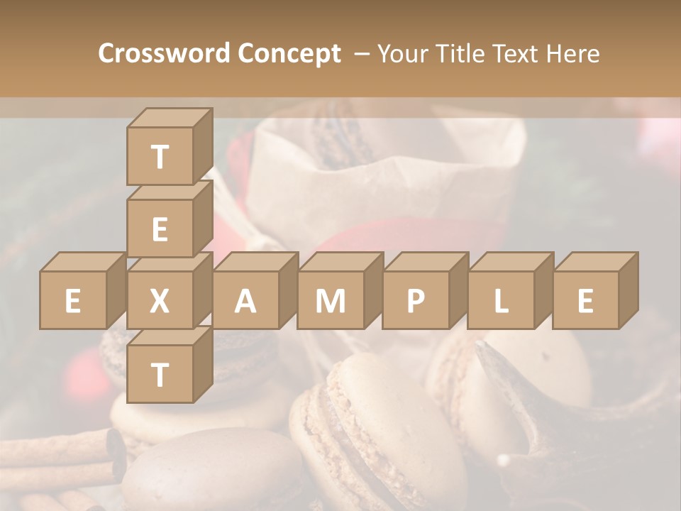 Macaroons Christmas Spices Advent PowerPoint Template