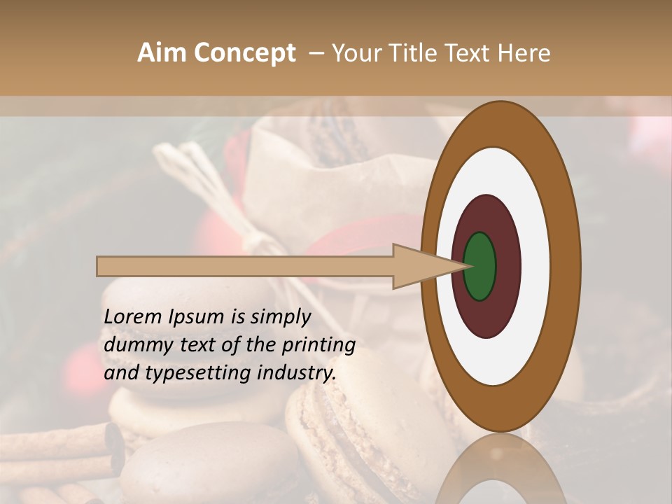 Macaroons Christmas Spices Advent PowerPoint Template