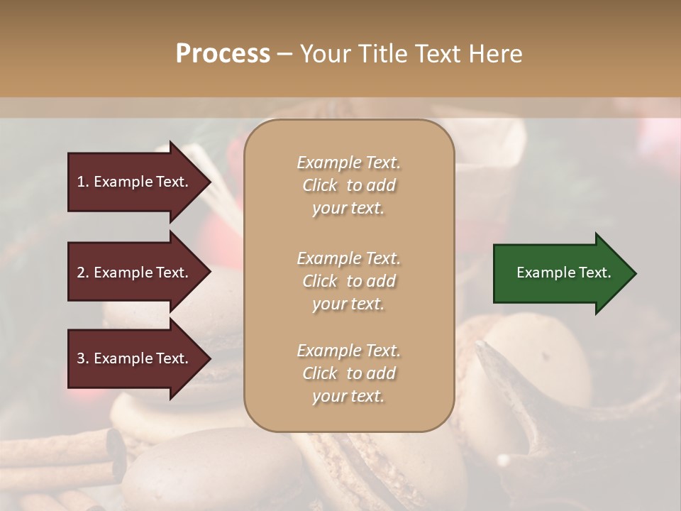 Macaroons Christmas Spices Advent PowerPoint Template