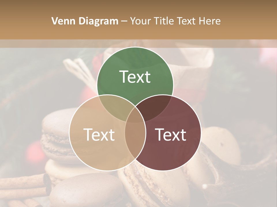 Macaroons Christmas Spices Advent PowerPoint Template