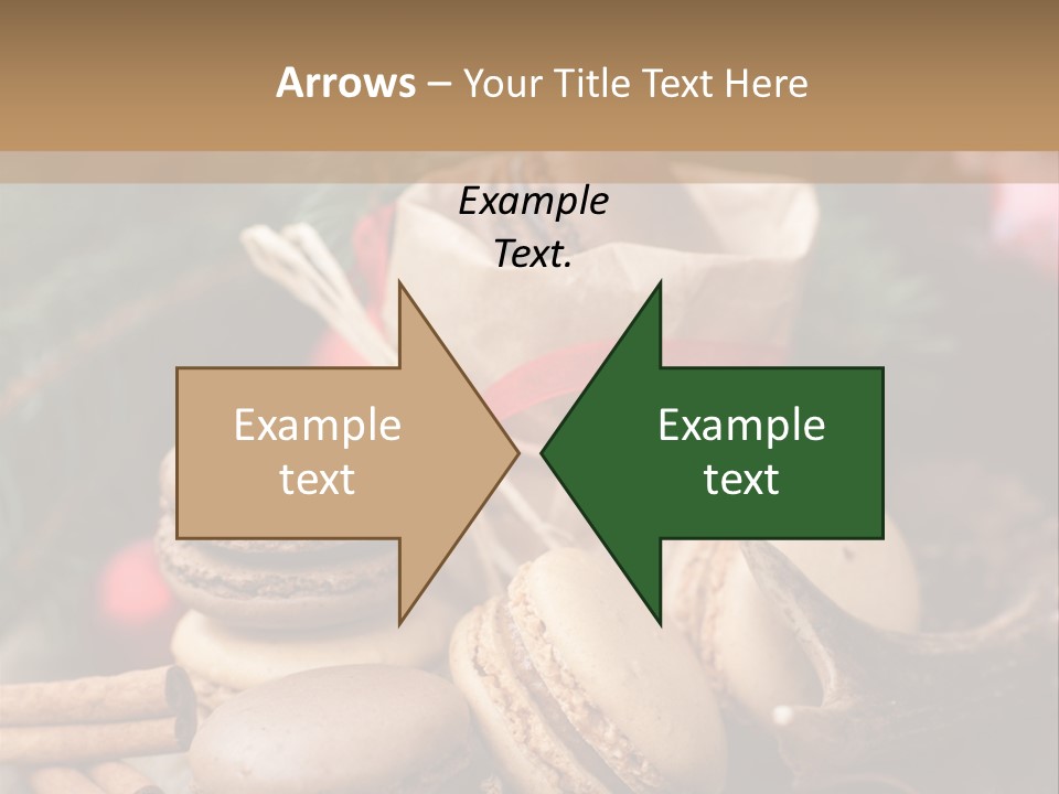 Macaroons Christmas Spices Advent PowerPoint Template