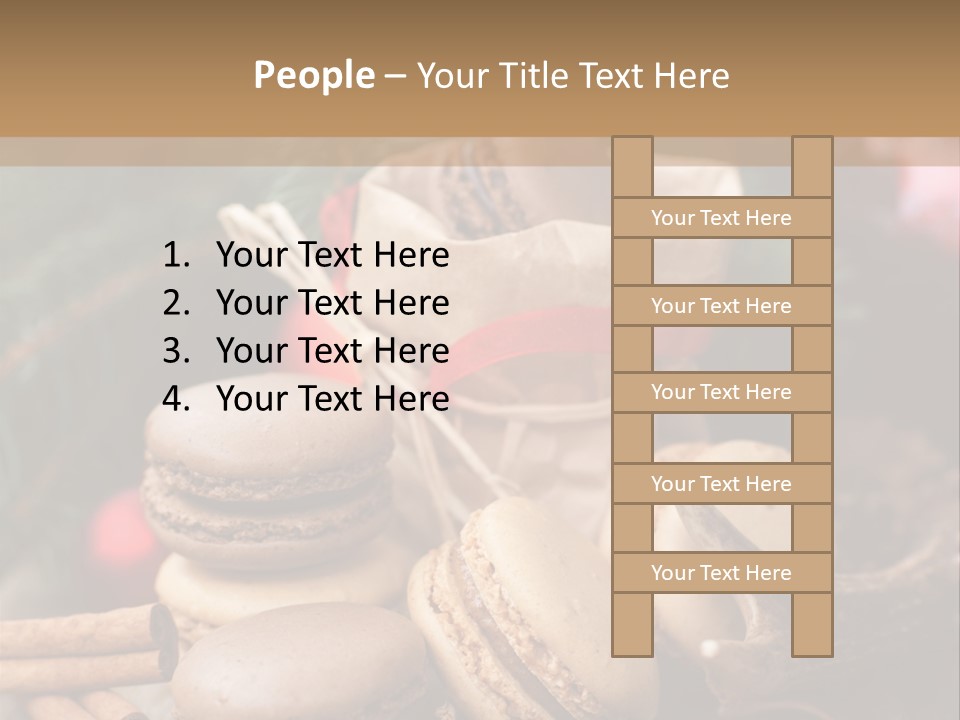 Macaroons Christmas Spices Advent PowerPoint Template